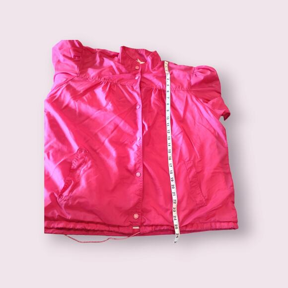 Vintage Haband For Her Windbreaker Jacket Women's XL Hot Pink Lined‎ Pockets - Picture 6 of 8